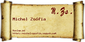 Michel Zsófia névjegykártya